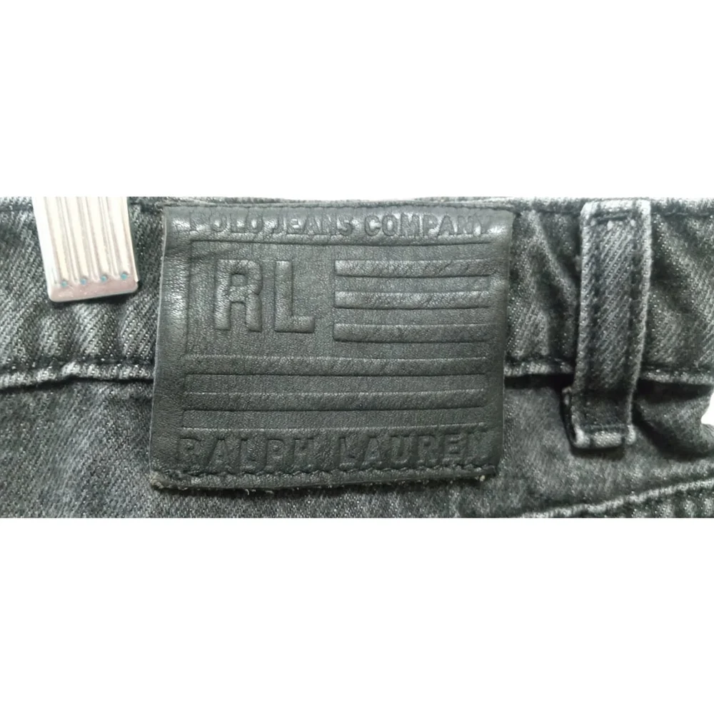 Vintage Ralph Lauren Denim Caldwell Skirt Sz 12 Black Y2K Grunge Preppy Retro - Picture 5 of 9